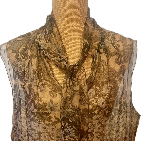 ALBERTA FERRETTI fabulous 100% Silk top with unique design, size 8 - Picture 14 of 16